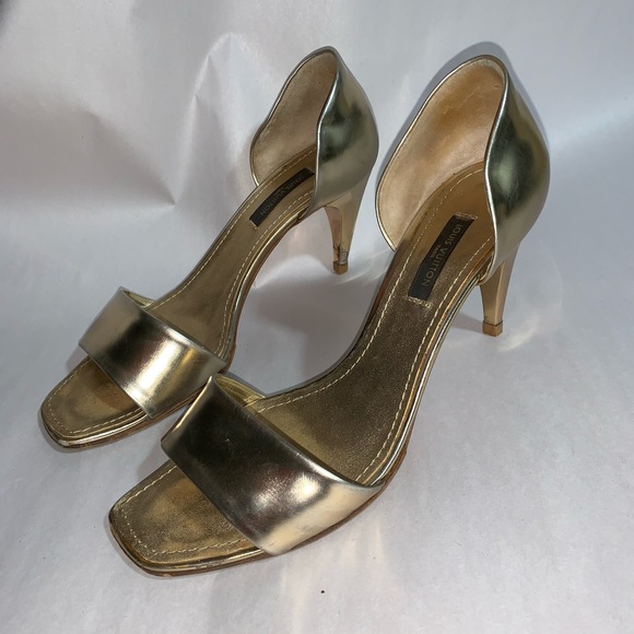 authentic LOUIS VUITTON size 35.5 metallic sandals - Picture 11 of 15